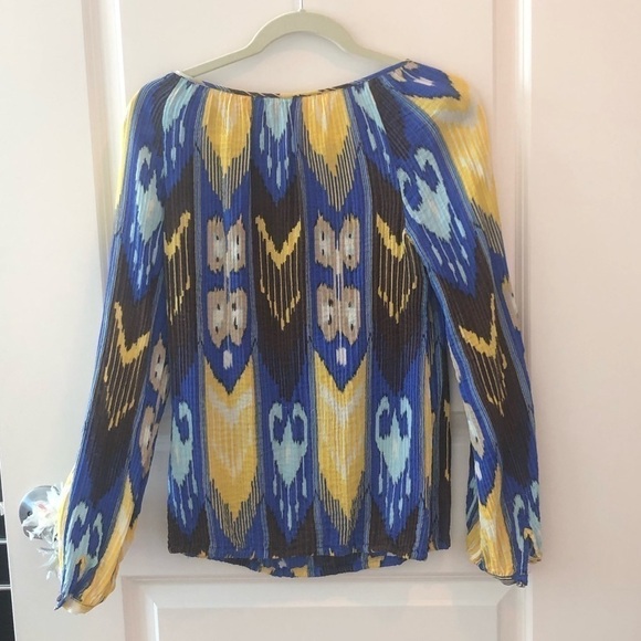 Silk Tory Burch Blouse Size 6 - Picture 6 of 16